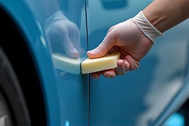 Applying ceramic coating to a car's paint